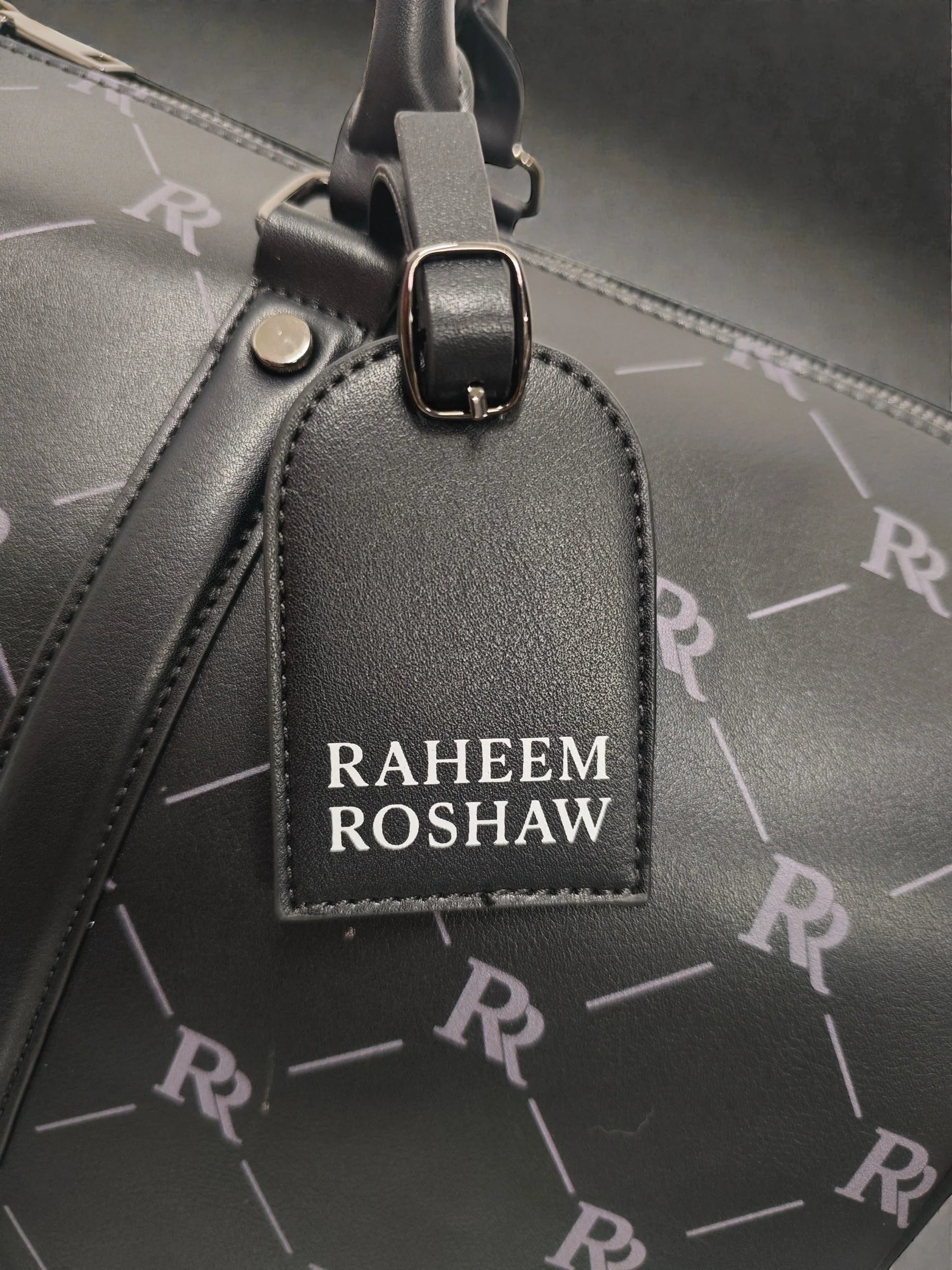 RR Travel Duffle Bag – Black & Gold Cross